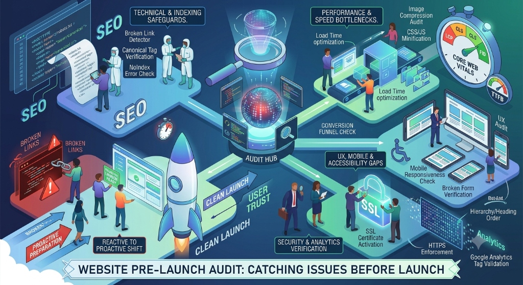 What a Website Audit Actually Catches Before Launch
