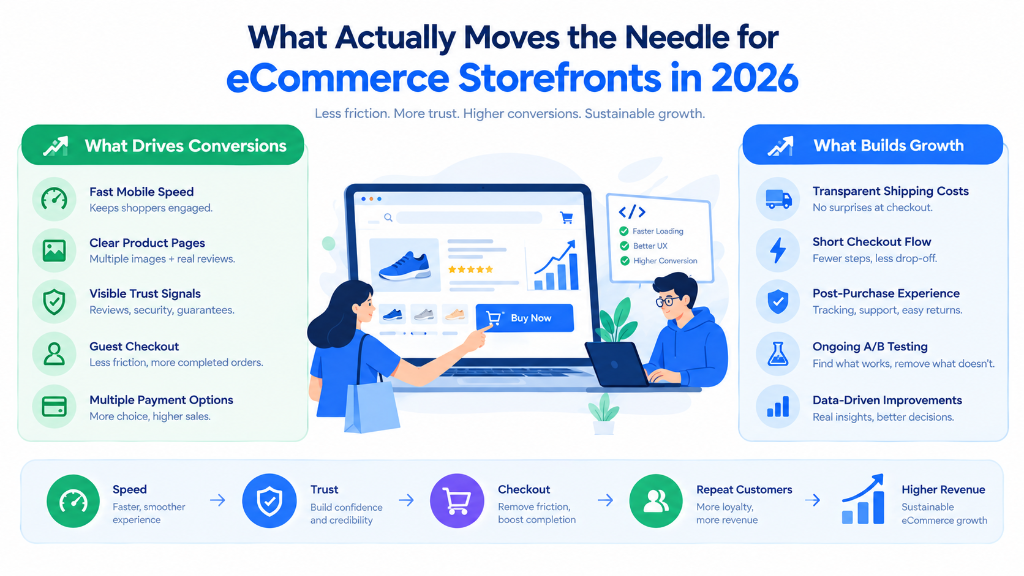 What Actually Moves the Needle for eCommerce Storefronts in 2026