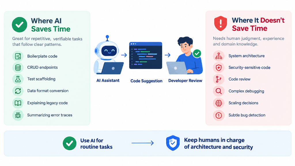 Where AI Coding Assistants Actually Save Time — and Where They Don't